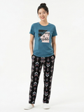 Women Desire Night Suit Set for Women | Printed T-Shirt & Pyjama Set | Cotton Nightwear for Girls | Lounge Wear Set | Stylish Home Wear Outfit